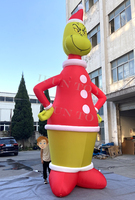 Décorations de Noël gonflables pour la cour, figurine de dessin animé gonflable, Grinch gonflable, monstre vert de Noël