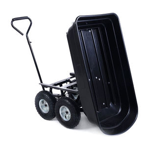 Chariot de jardin à benne en poly, vente d'usine d'usine, livraison gratuite - Product Image 1
