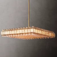 XZ Custom Luxury Pendant Lights Designer Contemporary Patent Vintage Living Room Modern Glass Led Ceiling Crystal Chandelier