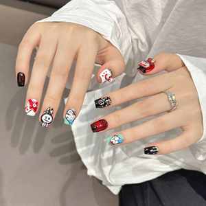 <span class=keywords><strong>Uñas</strong></span> Postizas de Diseño de Salón, Hechas a Mano, Modernas y de Lujo, para Dedos Duraderos, <span class=keywords><strong>Uñas</strong></span> Adhesivas Únicas - Product Image 4