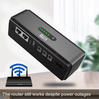 Router WiFi Mini UPS 5V USB 10000mAh, Router dengan kamera cadangan baterai 9V 12V DC 24V POE fase tunggal UPS Mini