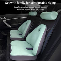 Auto-Kopfstütze Dreieckiges Ergonomisches Massage-Nackenkissen Lendenstütze Memory-Schaum Gestricktes Rückenkissen-Set für Hotel & Büro