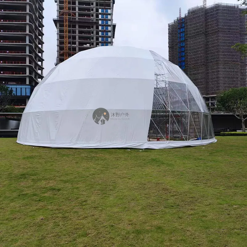 Tente de fête en plein air Tente dôme d'exposition en PVC pour salon professionnel