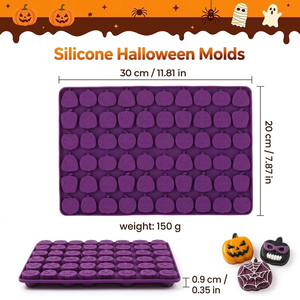Molde de Silicona para Chocolate con Forma de Calabaza de Halloween, Bandeja para Hornear Dulces, Fondant y Gomitas, Reutilizable, Seguro para Contacto con Alimentos - Product Image 2