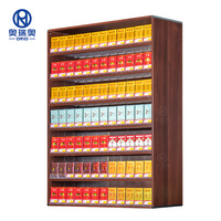 Distributeur de cigarettes en acrylique à gravité pour comptoir de magasin de proximité, étagères d'exposition de cigarettes