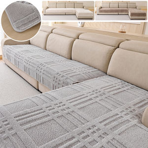 Rejilla Jacquard Shu Cojín de sofá de terciopelo Estilo moderno simple Suave antideslizante Sofá de combinación en forma de L adecuado - Product Image 1