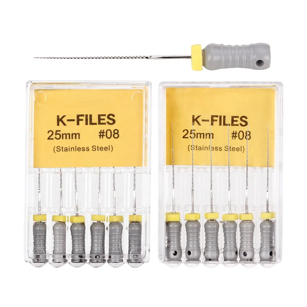 Hand Use 25mm Endo Rotary K Files Stainless Steel Dental K Files