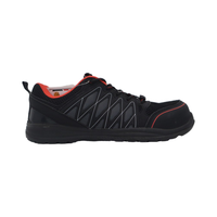 Chaussures de sécurité unisexes AOXIANG pour l'été, tige en microfibre respirante, coupe basse, embout en acier, semelle intermédiaire en fer, semelle extérieure en PU, protection anti-perforation