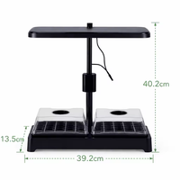 Système de culture hydroponique LED à spectre complet, kit de germination de plantes d'intérieur, ensemble de démarrage pour jardin d'herbes et de légumes de bureau