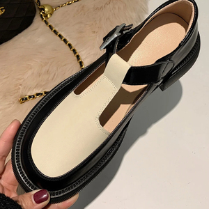 Nuevo Diseño de Moda, Sandalias Planas de Verano Transpirables y Ligeras con Hebilla y Correa, Contraste de Color, Suela Gruesa y Punta Redonda para Mujer - Product Image 2
