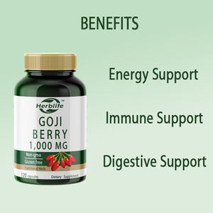 OEM/ODM sıcak satış kurt üzümü 1000mg | 120 kapsül | Wolfberry bitkisinden konsantre özü | Gdo olmayan, glutensiz - Product Image 3