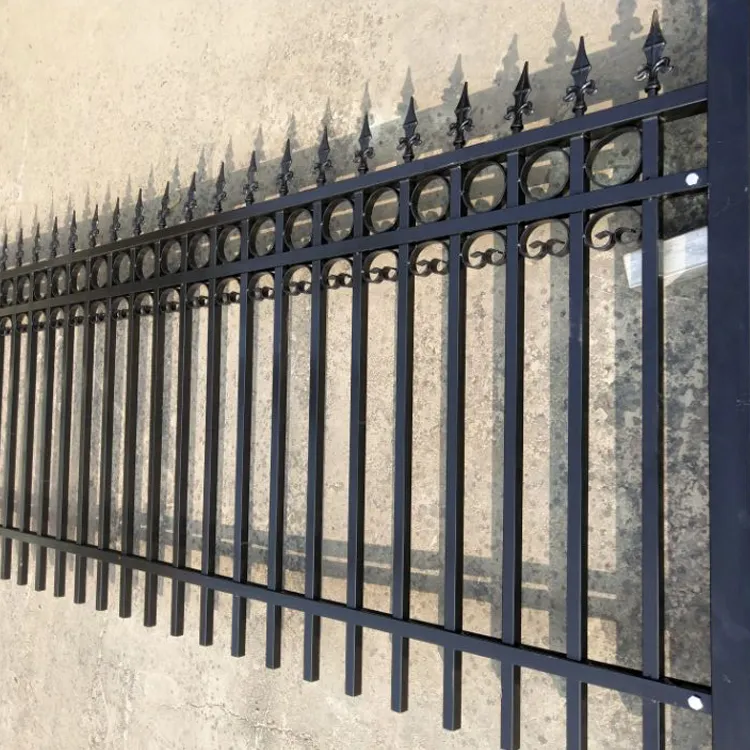 Paneles de valla de Metal decorativos, hierro forjado, proveedor de China