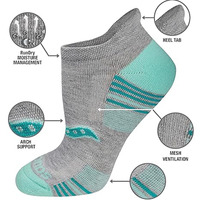 Chaussettes de course No Show avec fonction de ventilation spéciale pour hommes femmes