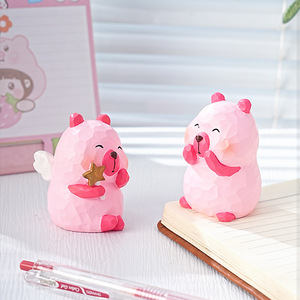 Kapibala Animal Figurine Mini Resin Ornament Cute Desktop Decor For Home Office Gift - Product Image 3
