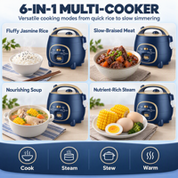 Cuisinière à riz électrique 1,8 L 300 W pour la maison, mini-cuiseur à riz et à soupe antiadhésif