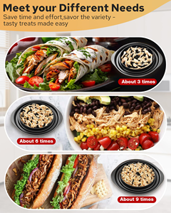 Premium Pro Chicken Shredder Machine 10 Inches Visible <b>Meat</b> Shredder Tool Twist With Brush Fork for Kitchen BBQ Tacos Salad - Product Image 4