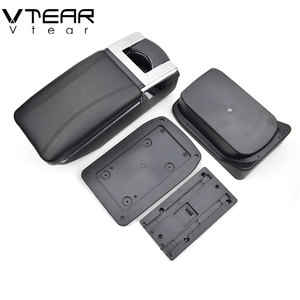 Vtear Pour <span class=keywords><strong>Toyota</strong></span> EZ accoudoir cuir magasin central de stockage boîte fil rouge voiture-style intérieur ABS accoudoir accessoires 2011-2016 - Product Image 6