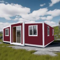 Maison pliable extensible de 20 pieds Maison préfabriquée pliable de luxe modulaire moderne