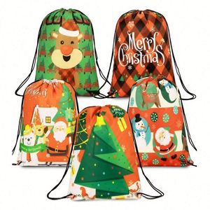 Nuevas Bolsas de Regalo Navideñas 2024 al por Mayor con Cordón, Bolsas de Regalo de Santa Claus para Fiestas, Bolsas de Dulces Navideños, Mochilas de Regalo - Product Image 1