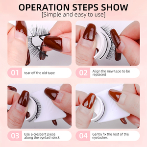 <strong>Reusable</strong> Self <strong>Adhesive</strong> False 25 mm 3d <strong>Eyelash</strong> Natural Mink Lashes Wholesaler Strip 100% Real Mink Self <strong>Adhesive</strong> False <strong>Eyelashes</strong> - Product Image 5