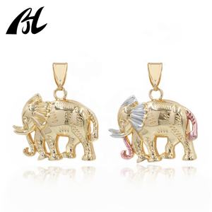 H38 H39 Nuovi Arrivi Gioielli Placcati Oro Ciondolo Charm Animale Gioielli Elefante Dorato - Product Image 2