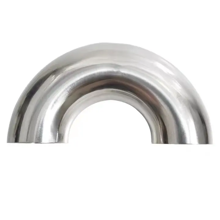 Factory 2" Inside Polished Sanitary Stainless Steel Pipe Fitting 304 316 Butt welded U Shape Bend 180 degree Elbow