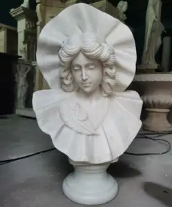 Busto di marmo greco cast statua donna scultura pietra