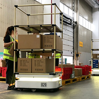 Robot AMR Tugas Berat Buatan Pabrik OEM Cina, Stok Baru, dengan Navigasi VSLAM untuk Intralogistik Gudang Pintar