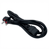 Adaptateur de serveur PDU avec prise standard britannique UPS, Cordon d'alimentation haute puissance à trois conducteurs en cuivre pur C19, 15/25 mm², Noir, 1,5m-15m