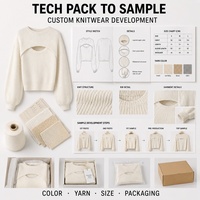 Pull en tricot décontracté pour femme, style occidental, coupe ajustée côtelée, avec logo personnalisé au dos, idéal pour l'automne/hiver – Vente en gros
