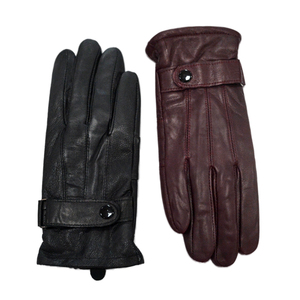 Gants d'hiver <span class=keywords><strong>en</strong></span> <span class=keywords><strong>cuir</strong></span> tactiles respirants <span class=keywords><strong>pour</strong></span> la conduite, <span class=keywords><strong>pour</strong></span> hommes et femmes, noir et bordeaux, faible MOQ, expédition rapide, haute qualité, durables - Product Image 6