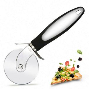 Cortador de Pizza de Acero Inoxidable de Alta Calidad con Rueda Única, Herramienta para Hornear - Product Image 5