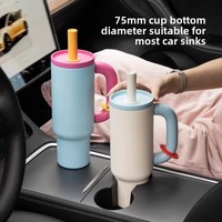 Tumbler Termal Stainless Steel Jumbo Anti Bocor 40-oz, Tahan Banting, Tahan Panas 6-12 Jam, Desain Baru Bernilai Tinggi, Cocok untuk Perjalanan Antar Negara