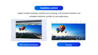 P1.25 Piksel Aralıklı İç Mekan Büyük COB LED Video Ekran Paneli, HDR10+ 1080P Çözünürlük ve 3 Yıl Garantili