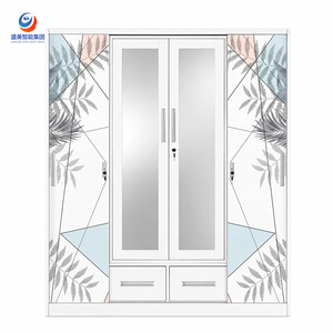 <span class=keywords><strong>Armadio</strong></span> scorrevole moderno per camera da letto, cameretta bambini e hotel, <span class=keywords><strong>armadio</strong></span> in metallo e guardaroba con specchio, in acciaio resistente - Product Image 5