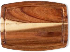 เขียงไม้ธรรมชาติที่มีพื้นผิวทำความสะอาดง่ายดีไซน์หนาและใช้งานได้หลากหลายสำหรับการทำอาหารทุกประเภท - Product Image 4