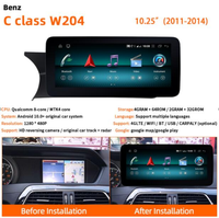 Système multimédia de voiture sans fil avec écran 10,25 pouces, Carplay, Android Auto, WiFi, pour Mercedes Benz W204, lecteur de voiture, système stéréo de voiture