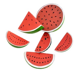 Best-selling Squeeze <b>Ball</b> Sensory Squishy Slow-<b>bouncing</b> Smiling Face-shaped Watermelon PU TPR Fruit Toy Gifts - Product Image 1
