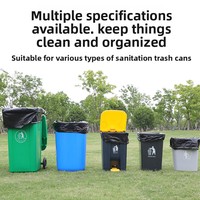 Sacs poubelles extra-larges, épais, en plastique noir, en polyéthylène haute densité, jetables, pour usage agricole, sacs surdimensionnés