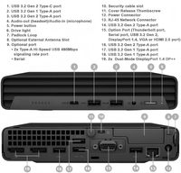 Mini PC de bureau Barebone Tiny ProDesk 600 G6 10e génération, propre, sans rayures, grade A, testé et fonctionnel