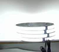 Kingshowstar 17\" 5 rangées de lumières LED blanches pures pour jantes de roues, phares de voiture avec boîte de commande RF, lumières de roues étanches