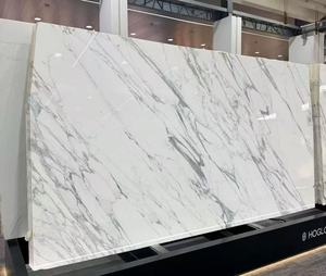 Mármol de Calcita Blanca Natural de Lujo, Losa Grande Premium para Decoración de Paredes y Pisos Interiores de Cocina, Hotel y Villa - Product Image 4