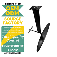 Aile hydrofoil en carbone Spitfire 1180 2026 pour des virages rapides, des courbes agiles, une stabilité élevée, des performances de surf foiling et de wing foil