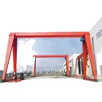 Grue portique robuste SDCRANE 10 tonnes 20 tonnes, équipement de levage industriel, motorisation électrique mobile, commande au sol + à distance 10-31m