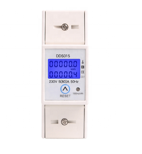 Compteur d'<span class=keywords><strong>énergie</strong></span> numérique monophasé DDS015, monophasé, rail, compteur d'<span class=keywords><strong>énergie</strong></span>, 5 à 80a, 230V - Product Image 1