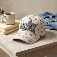 Gorras de Béisbol de Alta Gama de 6 Paneles, de Algodón Lavado, con Letras Estampadas en Caliente, Parte Superior Suave, Logotipo Personalizado
