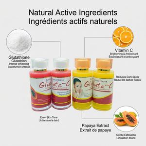 Siero Concentrato OEM con Vitamina C, E e B5, Glutatione Intenso Sbiancante, Siero Anti-Età alla Papaya per Viso e Corpo 120ml - Product Image 6
