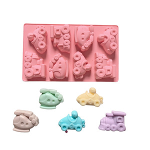 Moldes de Silicona HY para Caramelos, Moldes de Chocolate con Forma de <span class=keywords><strong>Coche</strong></span>, Tren y Aviones para Decoración de Pasteles, <span class=keywords><strong>Fondant</strong></span> y Repostería - Product Image 2
