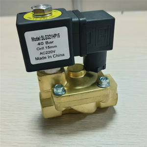 1/2 ''322h35 <span class=keywords><strong>3</strong></span>/4'' 322h36 Messing Magneetventiel 40bar Hoge Druk Normaal Gesloten Voor Fles Blaasvormen Pilotendiafragma - Product Image 1