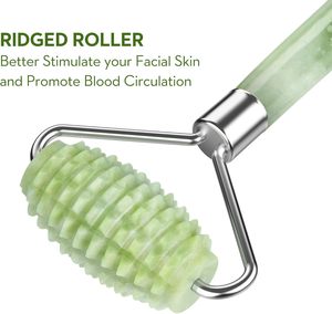 Ensemble de rouleaux faciaux et Gua Sha, outil de massage rafraîchissant pour réduire les poches, anti-rides, soin de la peau du contour des yeux, cadeau beauté - Product Image 5